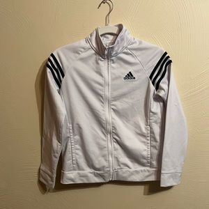 children’s white black  adidas jacket